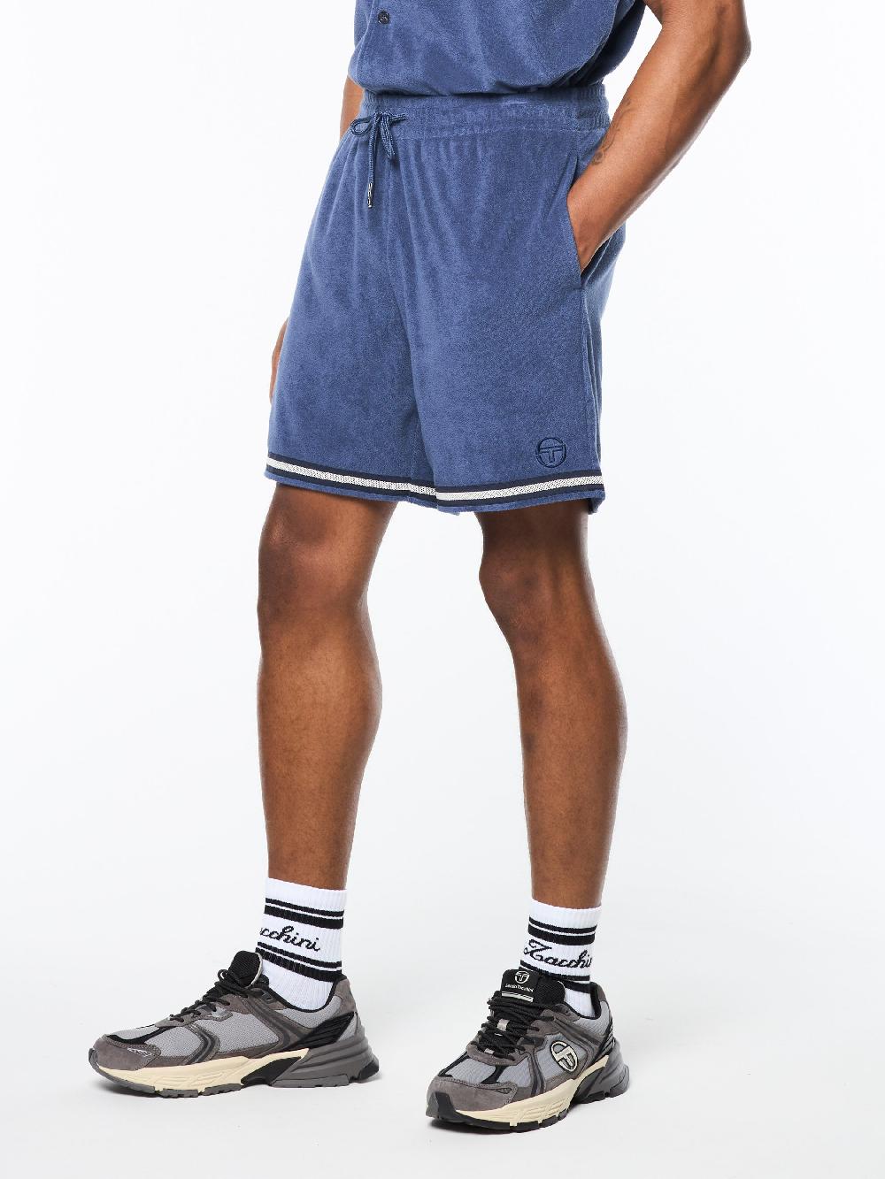 Egonlab X Sergio Tacchini Vitus Cabana Short- Blue Indigo