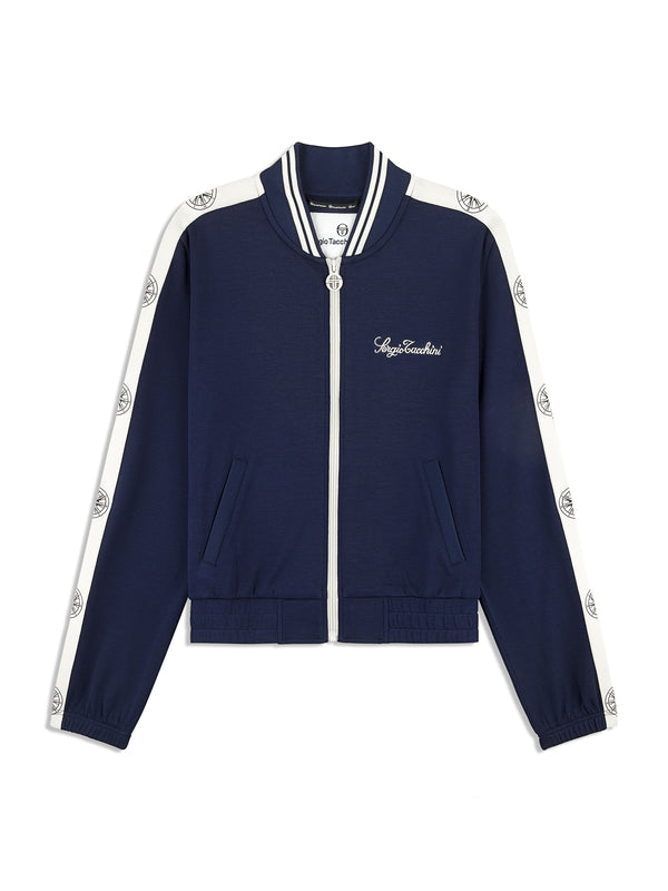 egonlab x sergio tacchini Women's Bussola Track Jacket- Maritime Blue