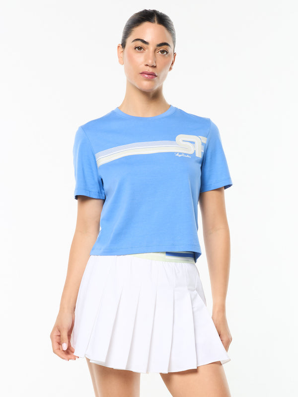 egonlab x sergio tacchini Women's Corsa T-Shirt- Ultramarine