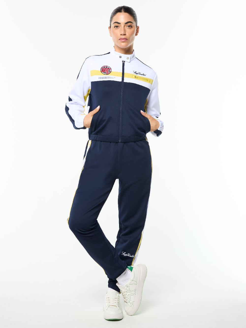 Egonlab X Sergio Tacchini Women's Corsa Track Jacket- Maritime Blue