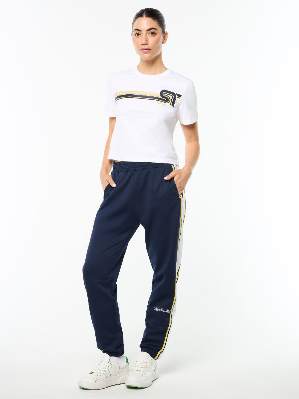 Egonlab X Sergio Tacchini Women's Corsa Track Pant- Maritime Blue