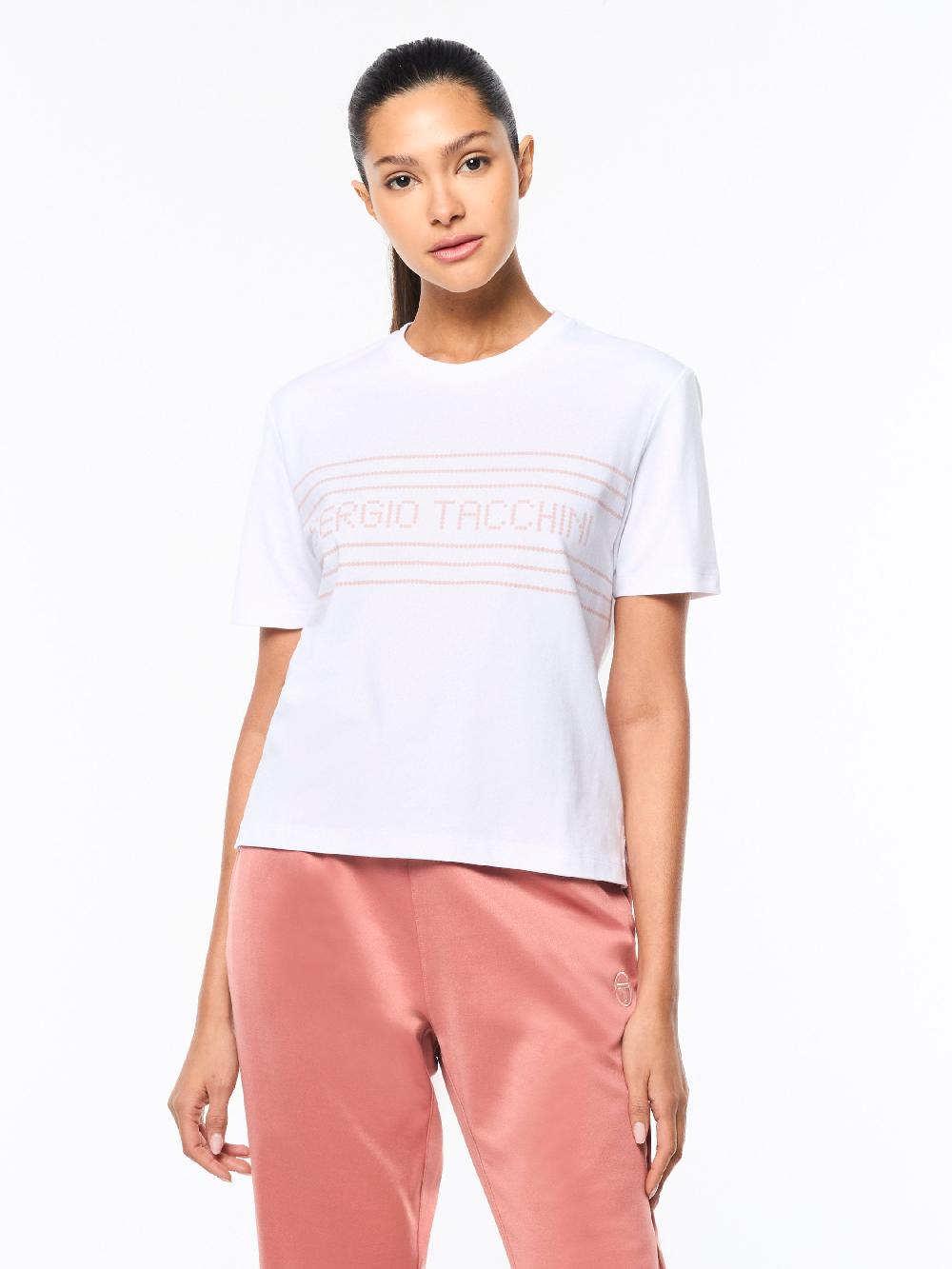 Egonlab X Sergio Tacchini Women's Remo T-Shirt- Brilliant White