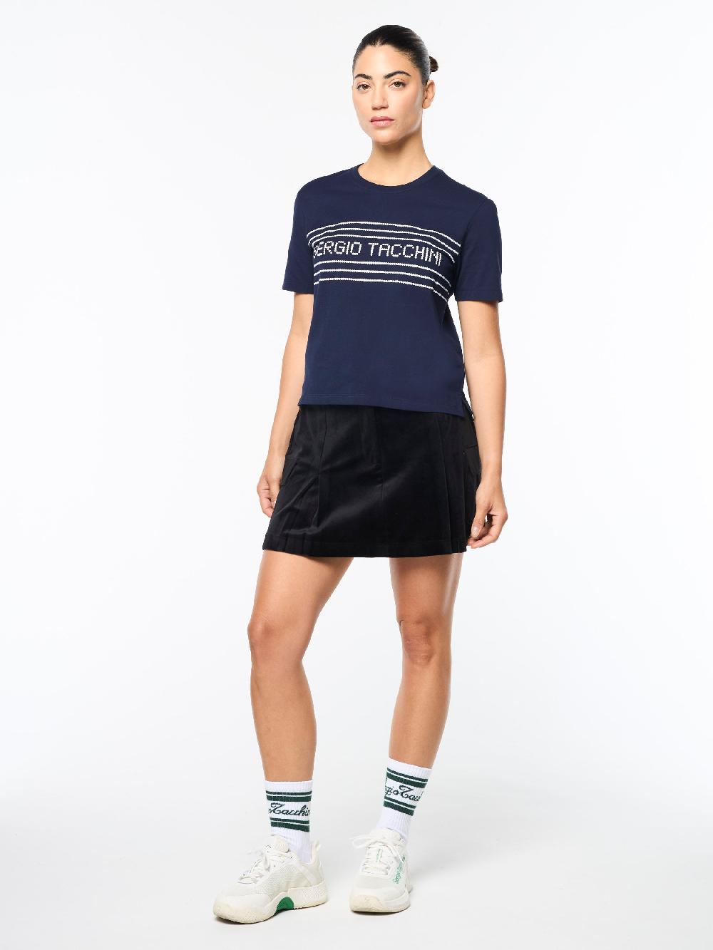 Egonlab X Sergio Tacchini Women's Remo T-Shirt- Maritime Blue
