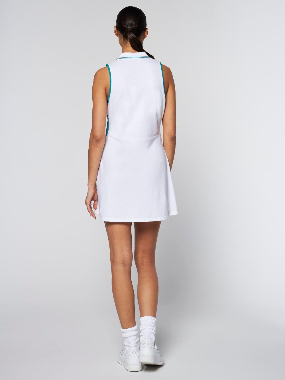 Egonlab X Sergio Tacchini Women's Vigentino Tennis Dress- White