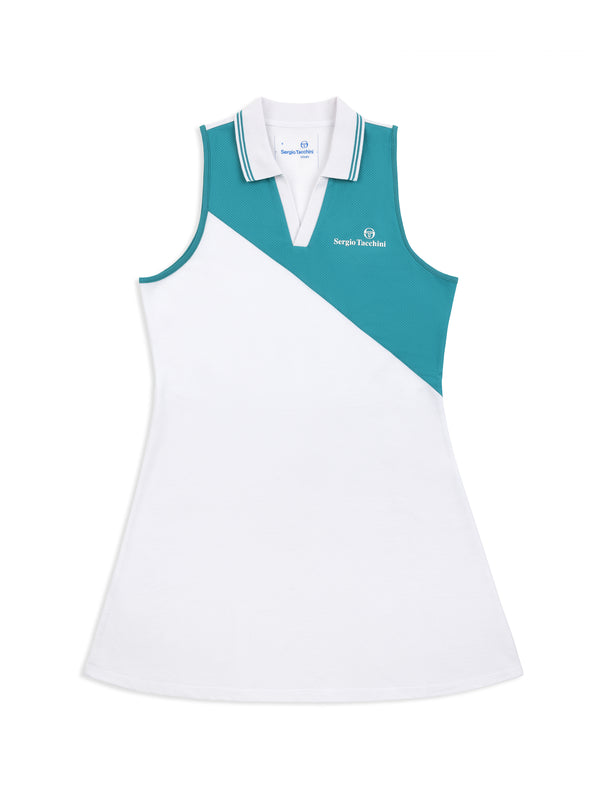 egonlab x sergio tacchini Women's Vigentino Tennis Dress- White