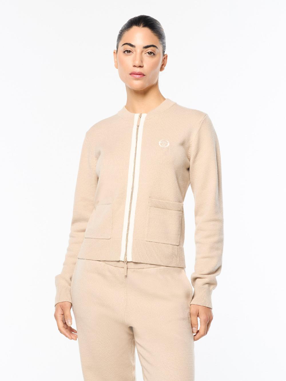 Egonlab X Sergio Tacchini Zeta Cardigan Jacket- Humus