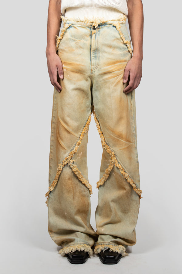 egonlab. ARGYLE DENIM PANT