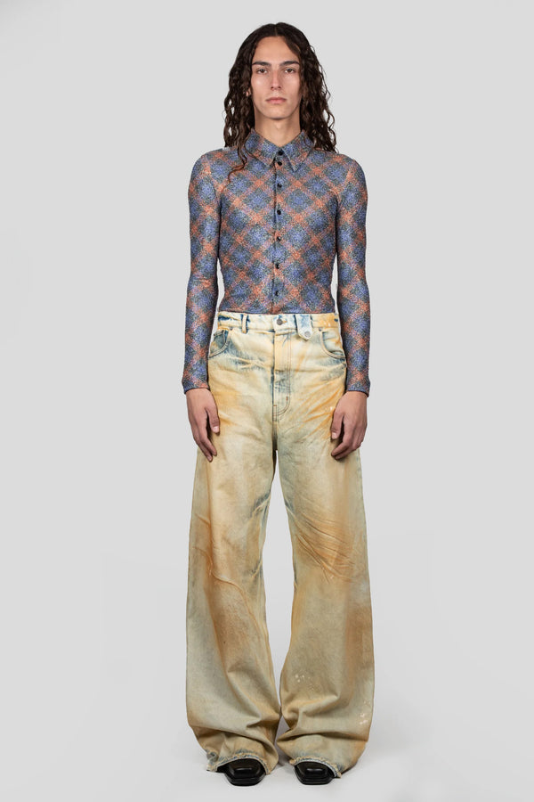 Egonlab. BAGGY DENIM PANTS