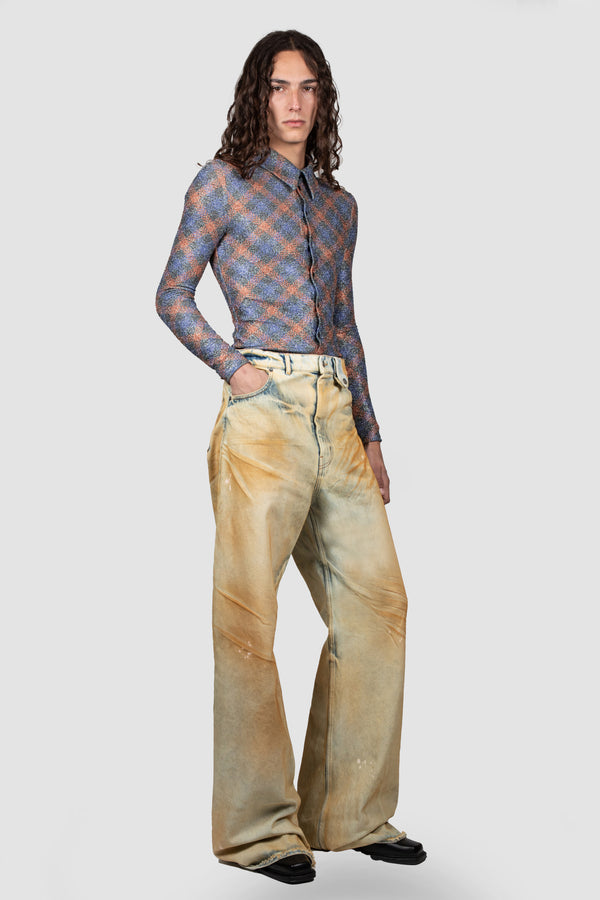 Egonlab. BAGGY DENIM PANTS