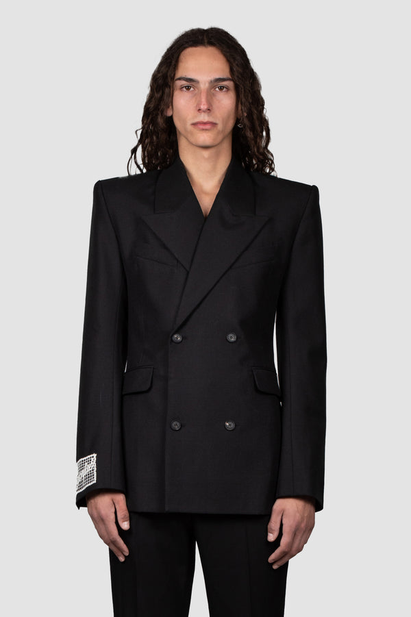 egonlab. FITTED DOUBLE BREASTED JACKET