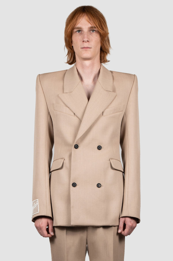 egonlab. FITTED DOUBLE BREASTED JACKET