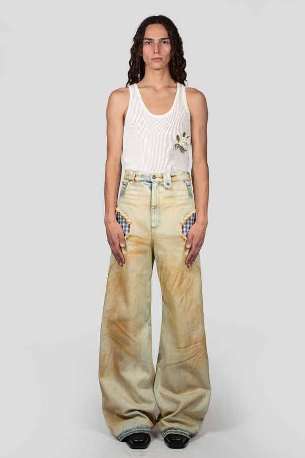 Egonlab. OPENWORK DENIM