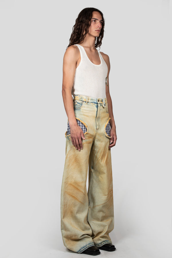 Egonlab. OPENWORK DENIM