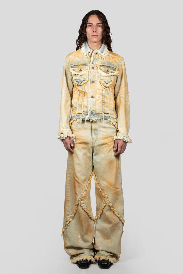 Egonlab. RAW EDGES DENIM JACKET