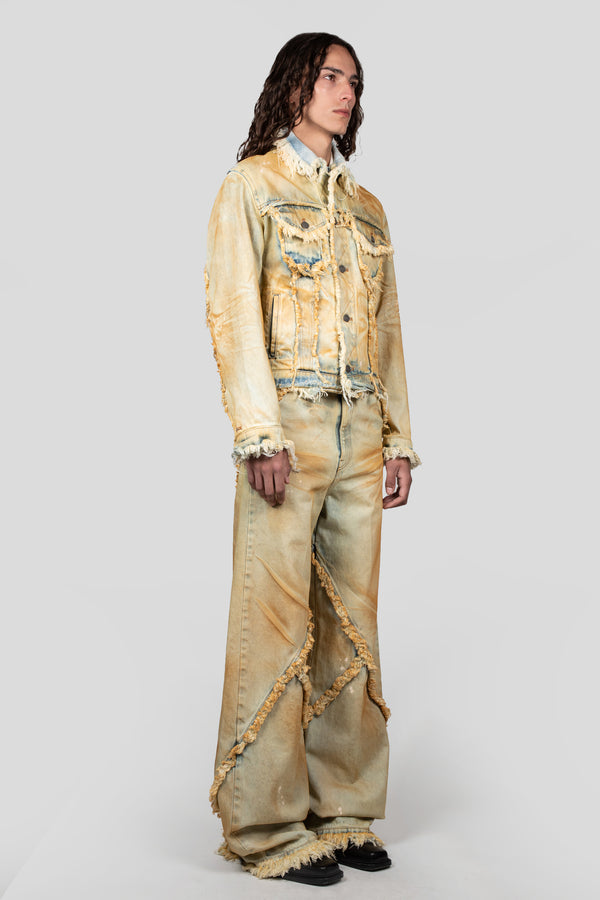 Egonlab. RAW EDGES DENIM JACKET