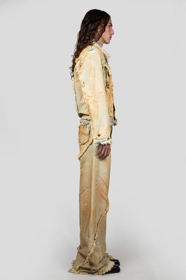 Egonlab. RAW EDGES DENIM JACKET