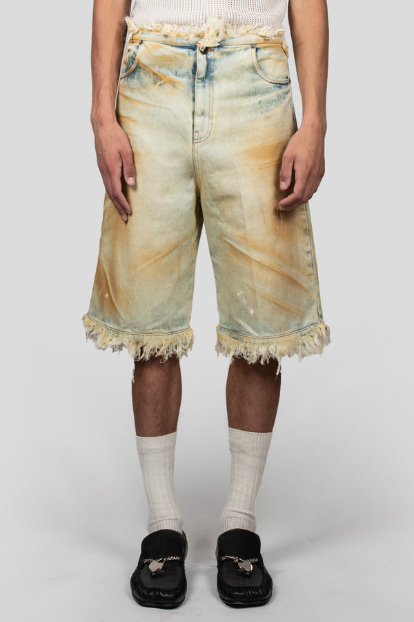 egonlab. RAW EDGES DENIM SHORT