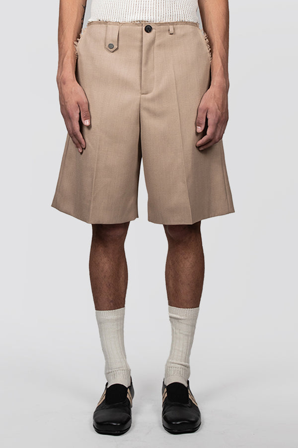 egonlab. RAW EDGES TAILORING SHORT