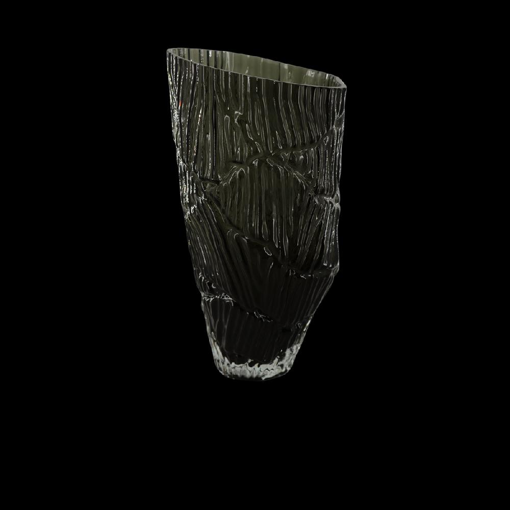 eight mood Adela Vase dia16 6xH32cm Dark Grey (mörkgrå)/Elephant Grey/Dk Grey Melange