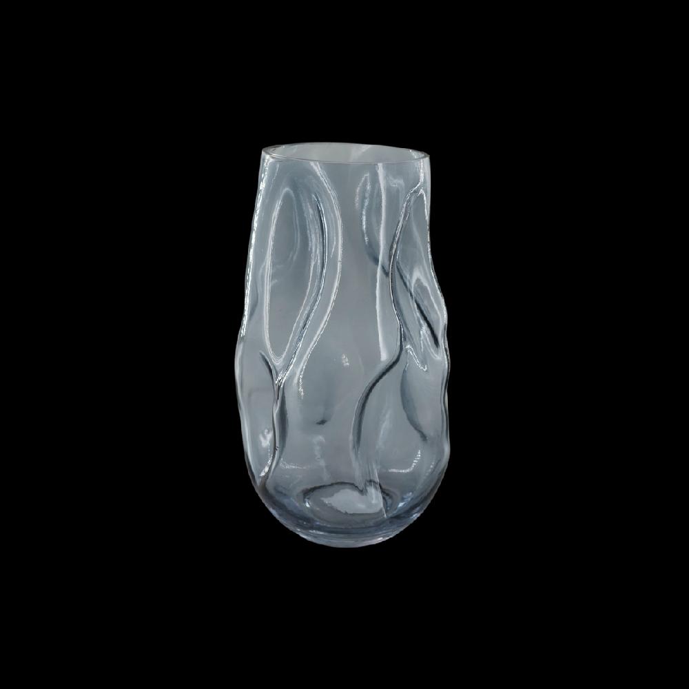 eight mood Adela Vase dia17xH27cm Grey (grå)Metallic/Natural Grey/Silver