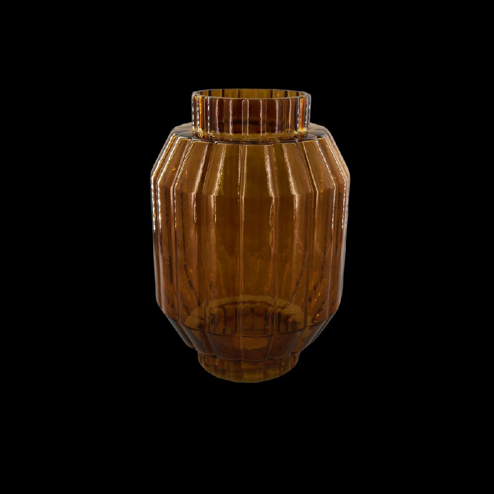 eight mood Amelia Vase dia18 5xH28cm Amber (bärnsten)/Burnt Gold