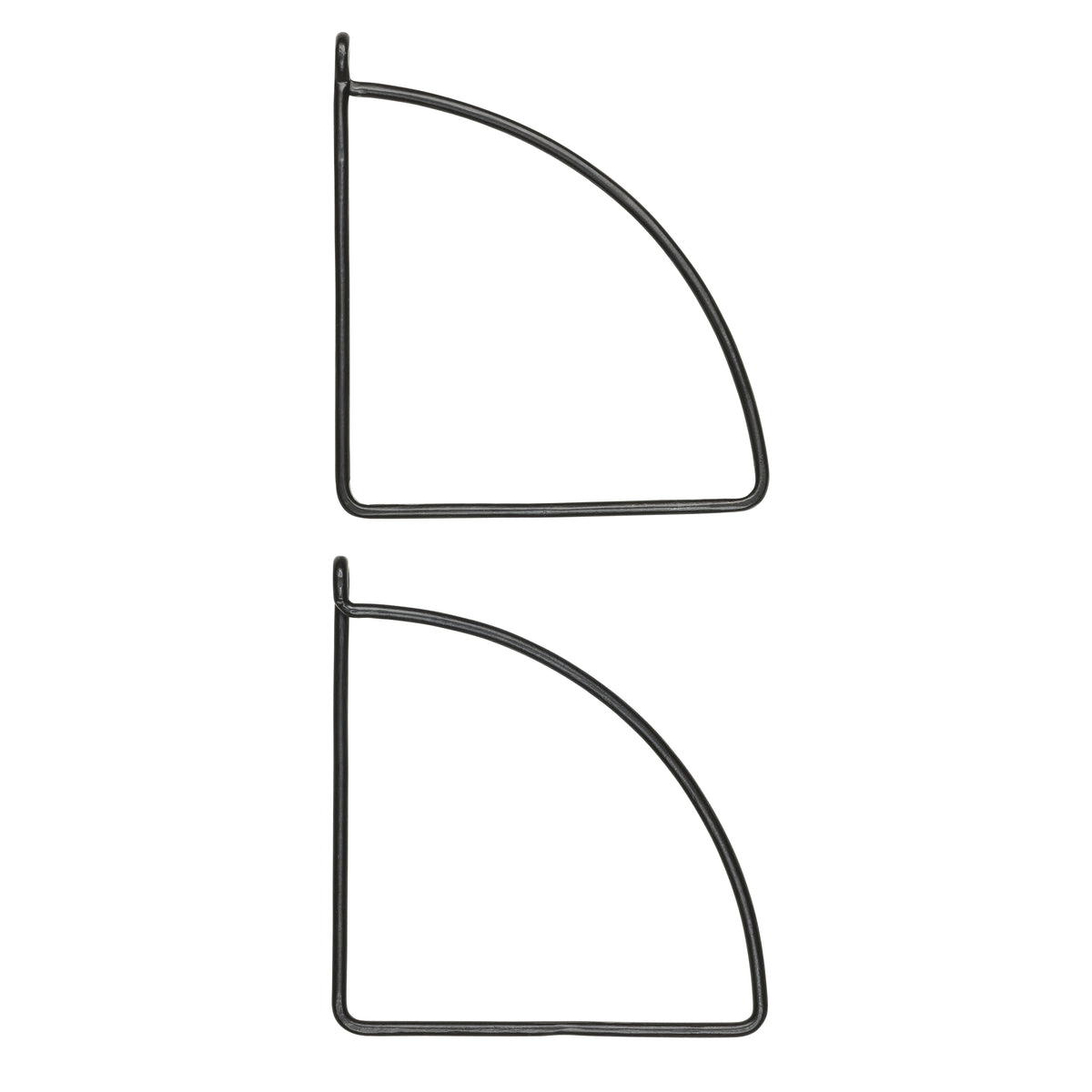 eight mood Archibald Console H23xW2xD21 cm Black 2-pack