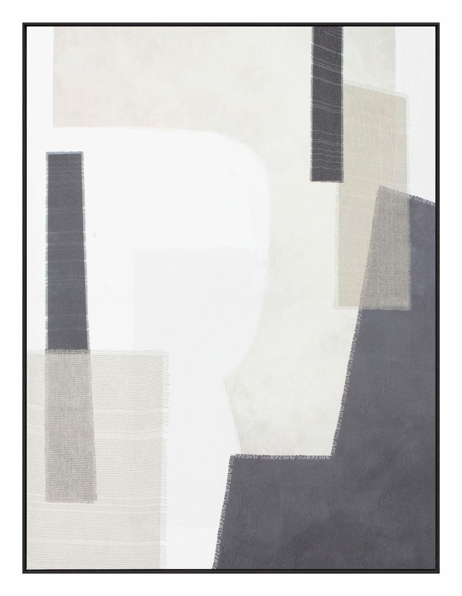 eight mood Brico Painting H100xW76xD3 8cm Grey/White