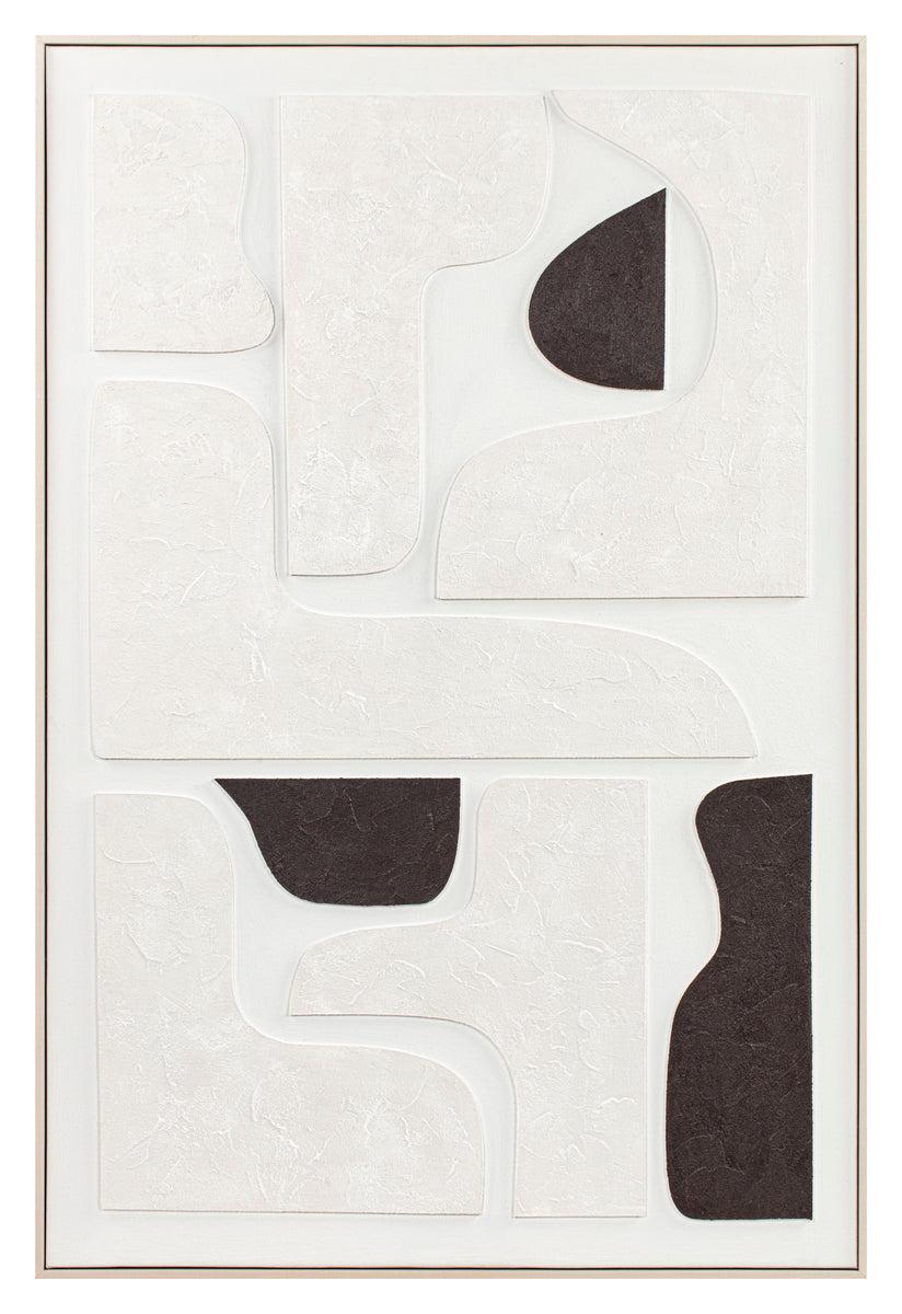 eight mood Cartus 3D Art H120xW80xD4 5cm Black/White