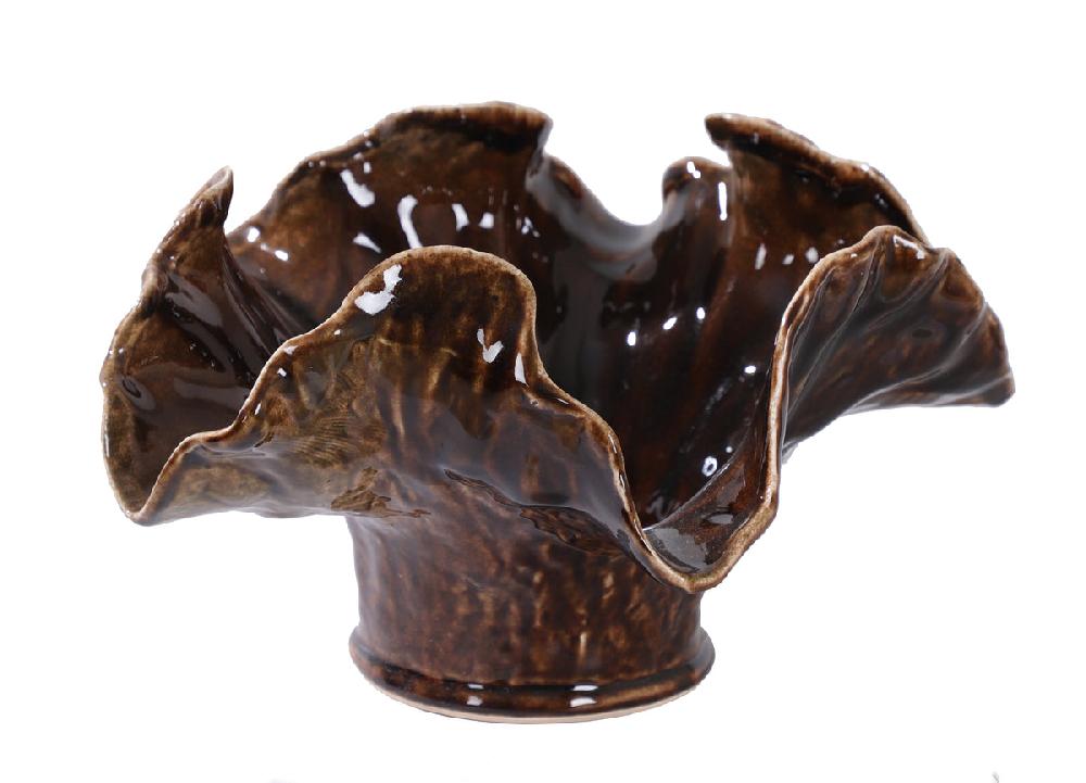 eight mood Coast Vase dia36xH20xW29cm Dark Brown (mörkbrun)/Cocoa Brown eight mood Coast Vase dia36xH20xW29cm Dark Brown (mörkbrun)/Cocoa Brown