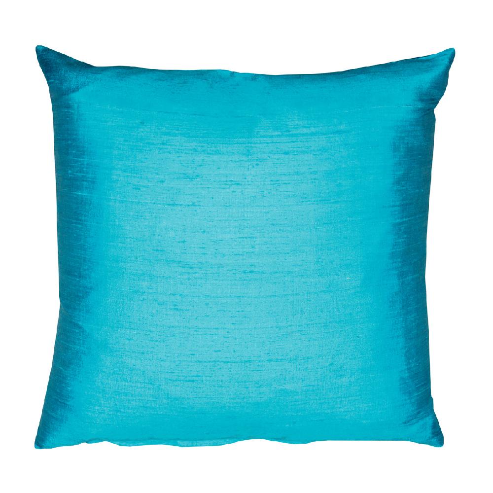 eight mood Dupion Cushion Cover Turquoise 50x50cm Plain
