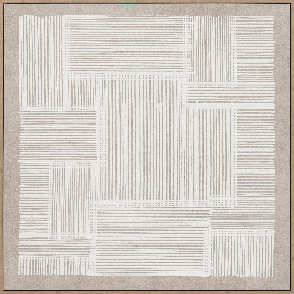 eight mood Eden Painting Framed poster Poster H90xW90xD3 8cm White/White Washed