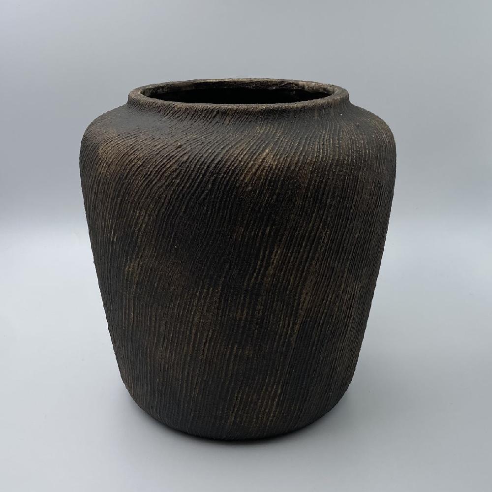 eight mood Borea Pot dia32 5xH33 5cm Brown