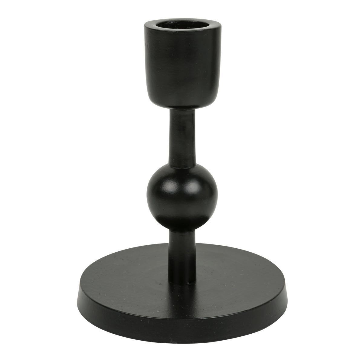 eight mood Edgar Candlestick dia9xH13 cm Black
