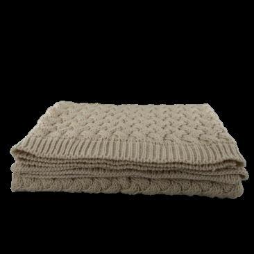eight mood Ellie Throw L152xW127cm Sand