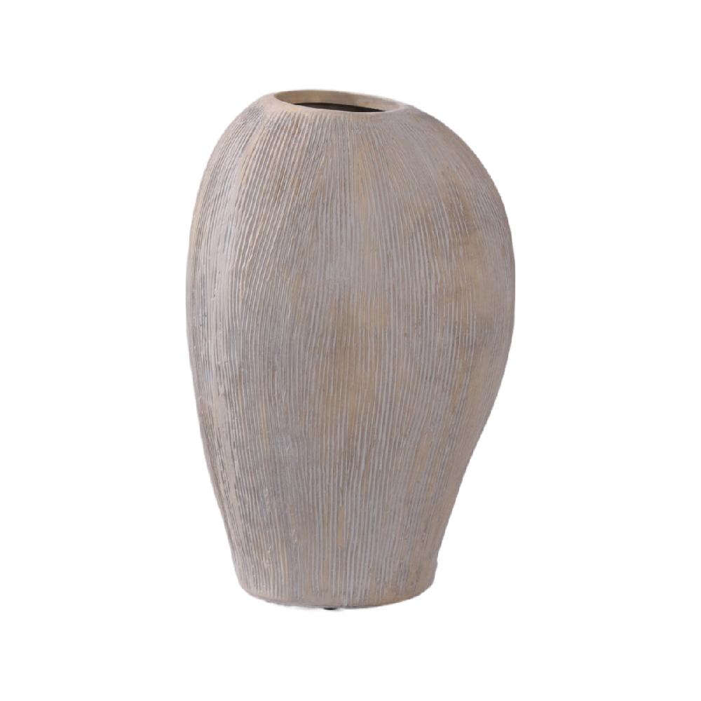 eight mood Estrid Vase H35xW22xD16 5cm Dust White