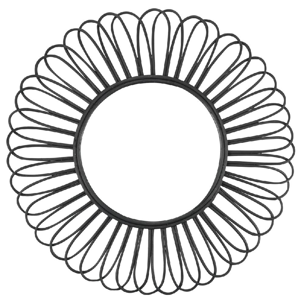 eight mood Fuse Mirror H80xW80xD3cm Black