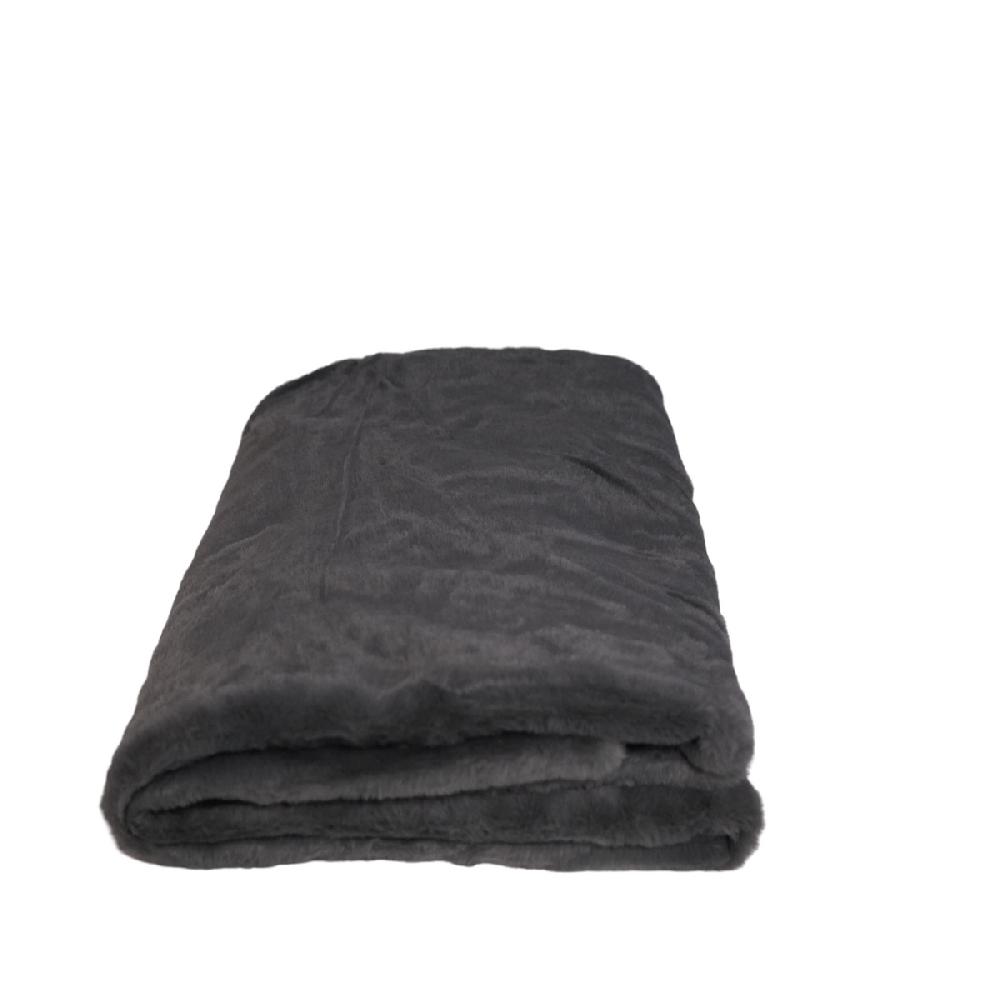 eight mood Fuzzy Throw L150xW130cm Grey