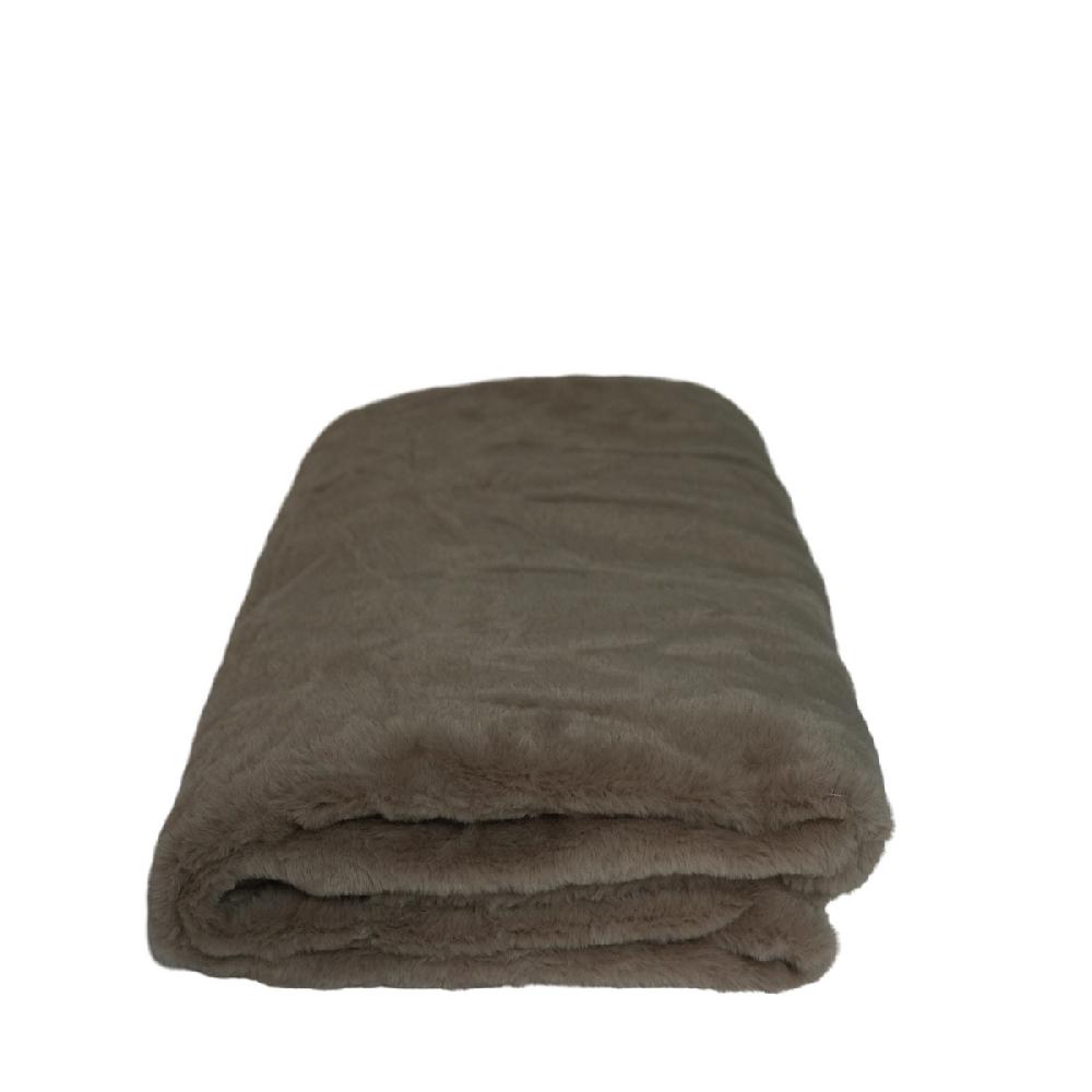 eight mood Fuzzy Throw L150xW130cm Taupe