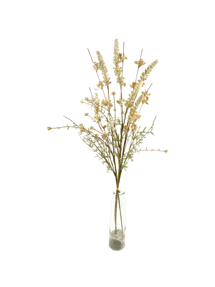 eight mood Leaf Decoration H64cm Light Yellow