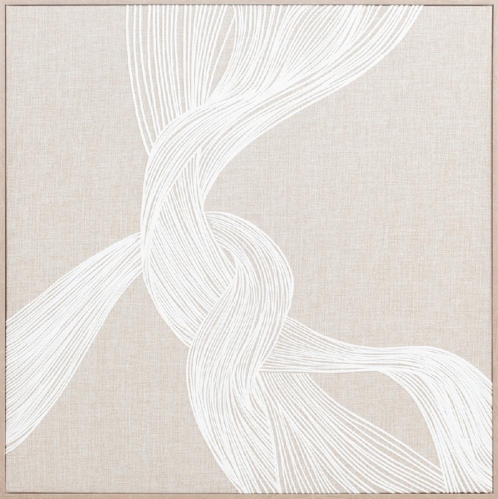 eight mood Memory Painting H80xW80xD3 8cm Beige