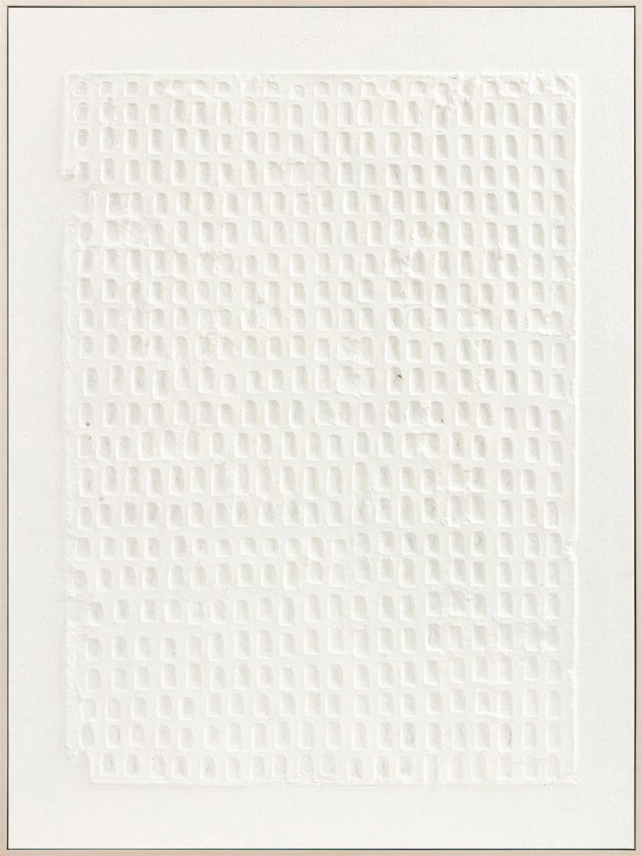 eight mood Print Painting H80xW60xD3 2cm White