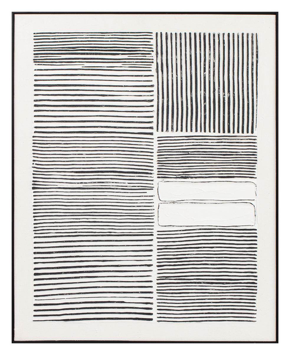 eight mood Rondo Painting H100xW80xD3 8cm Grey