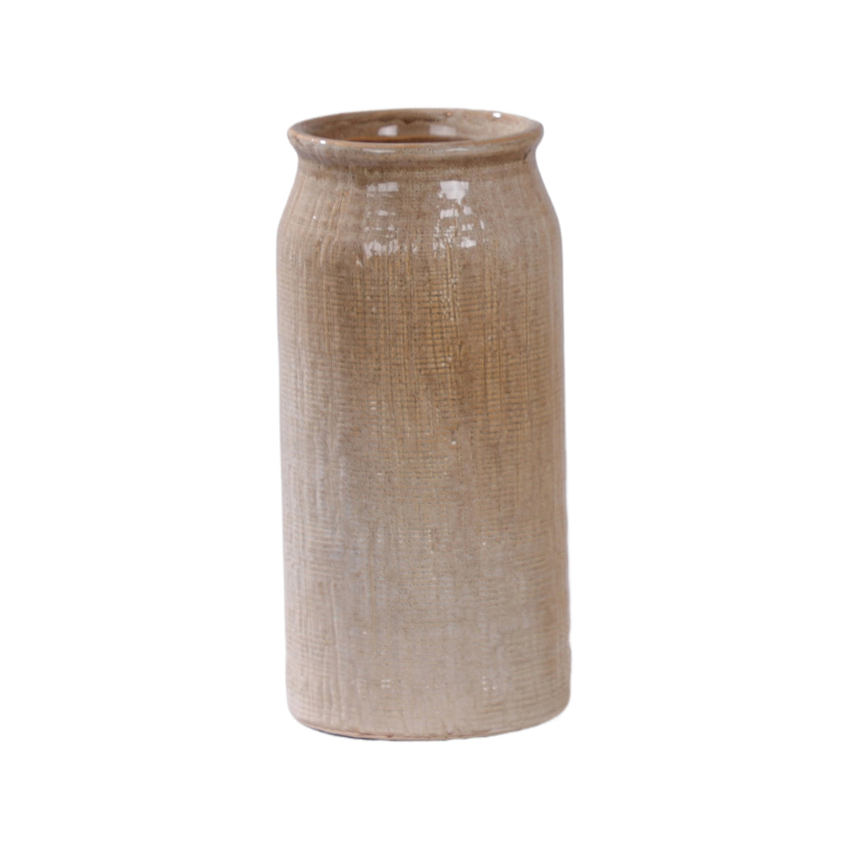 eight mood Sandstone Vase dia13.5xH28cm Beige