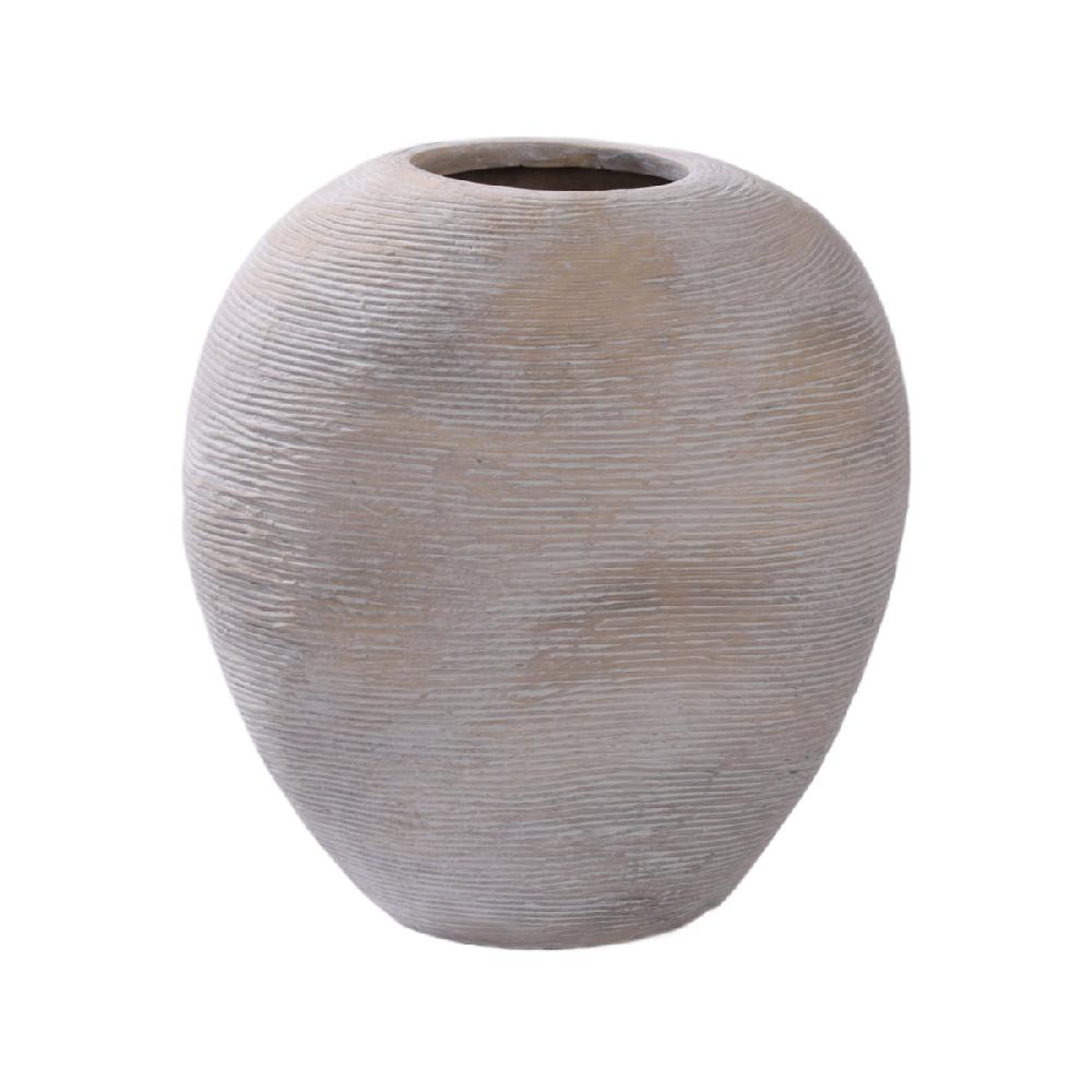 eight mood Estrid Vase H28xW25 5xD18 5cm Dust White