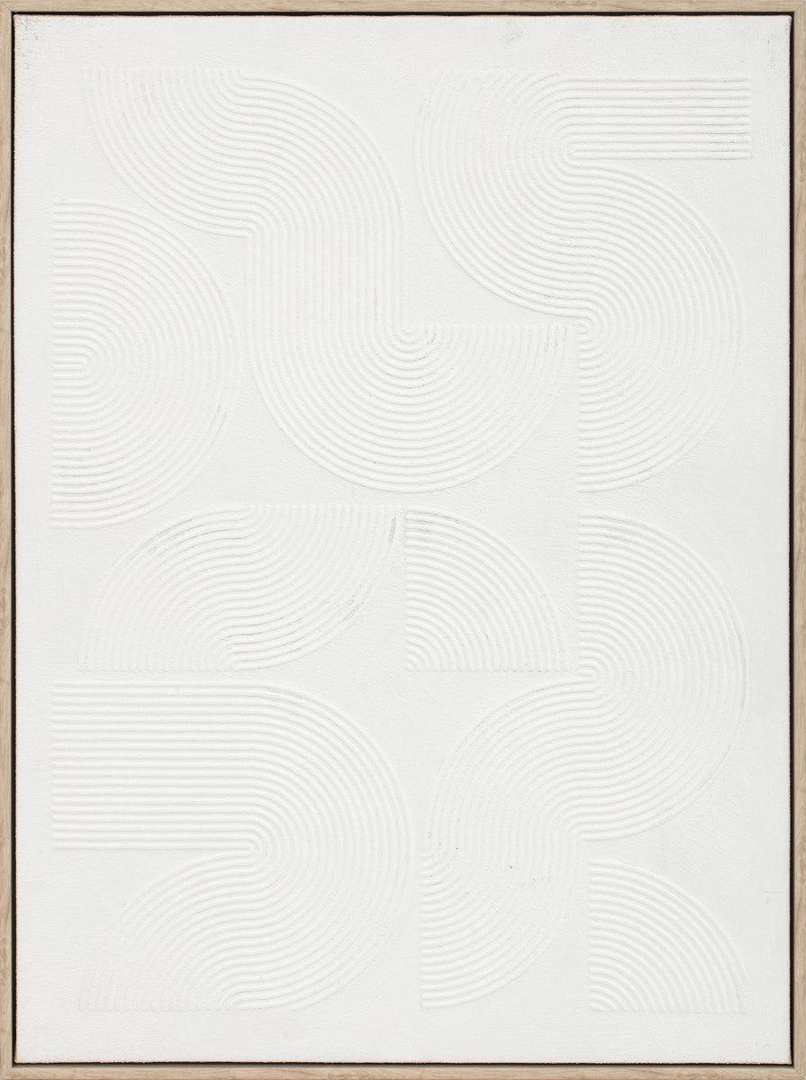 eight mood Fjord Painting Framed poster Poster H80xW60xD2 8cm Off white (benvit) /Antique White