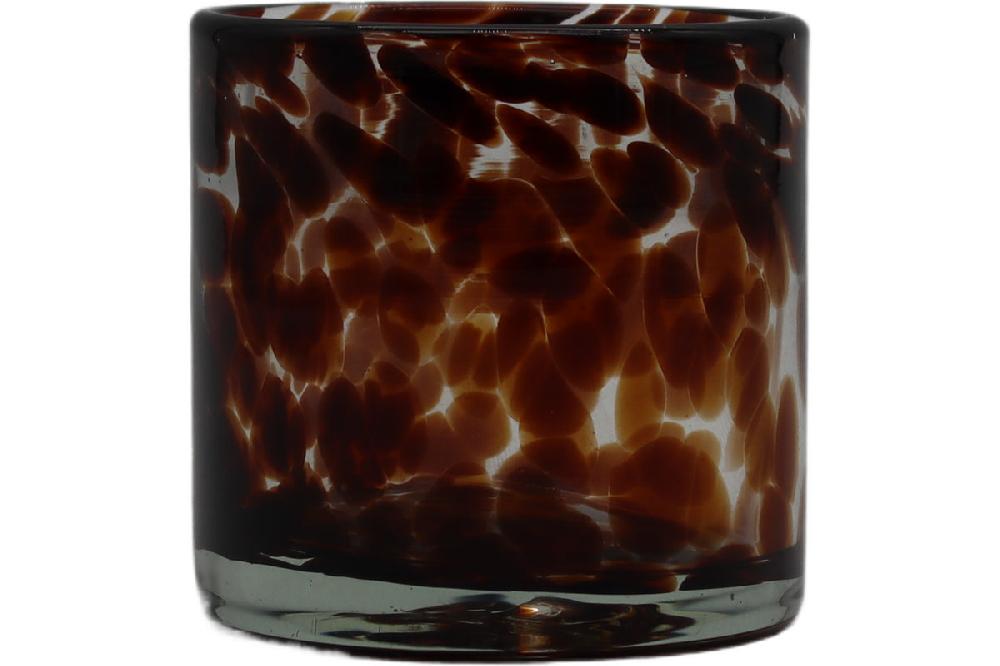 eight mood Hana Candle holder dia8xH8cm White/Brown