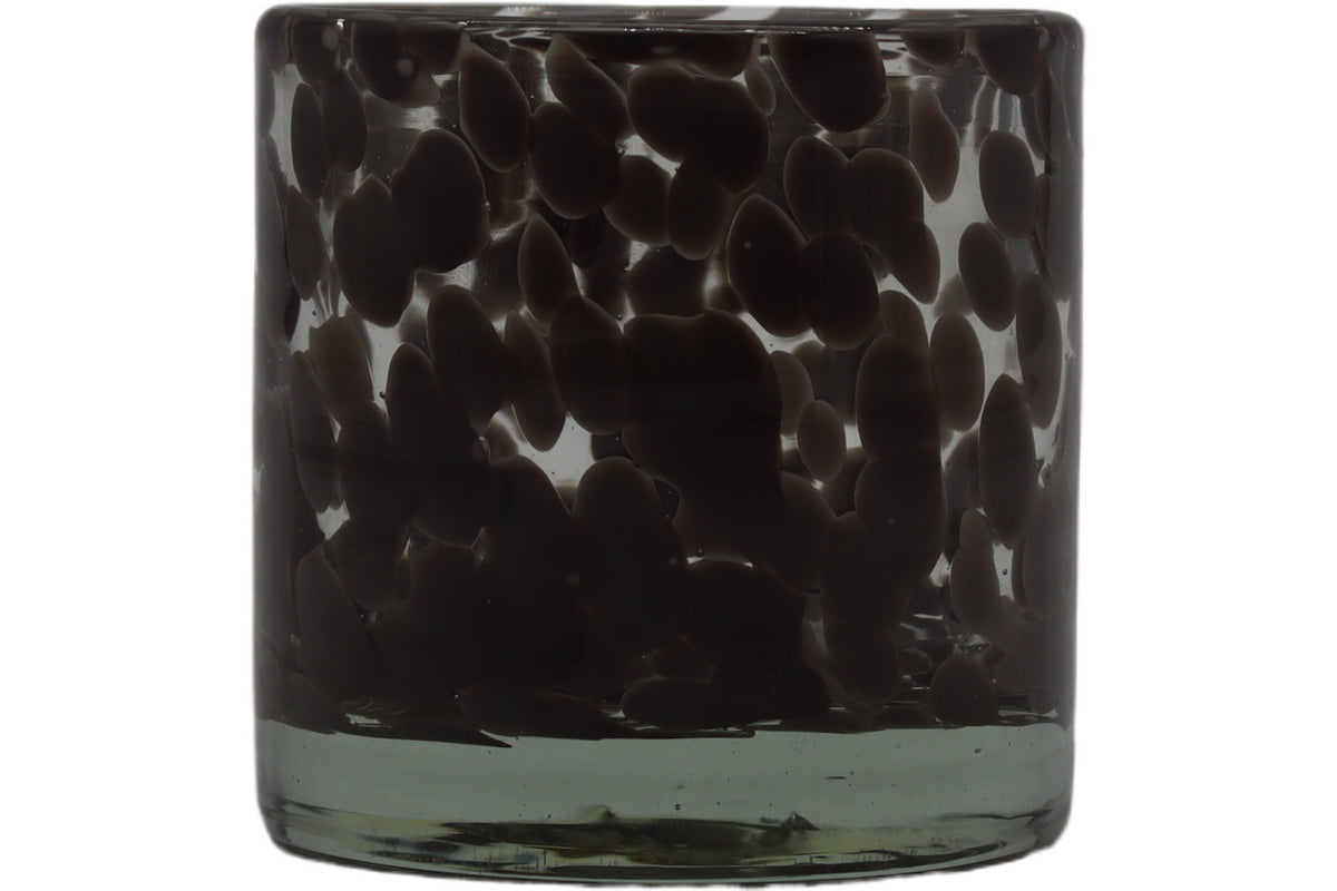 eight mood Hana Candle holder dia8xH8cm White/Dark grey