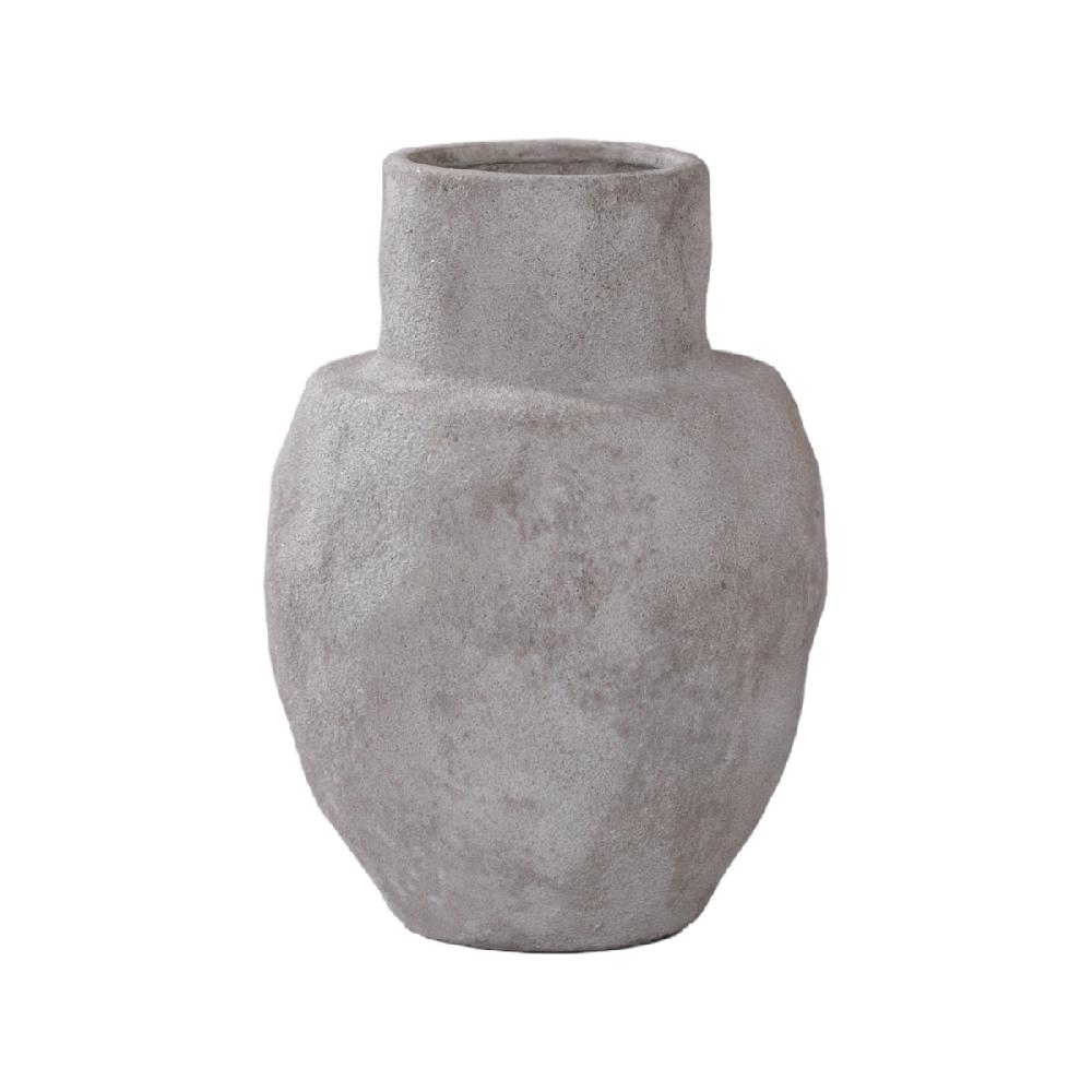 eight mood Kallithea Vase dia18.5xH25.5cm Sandy Grey