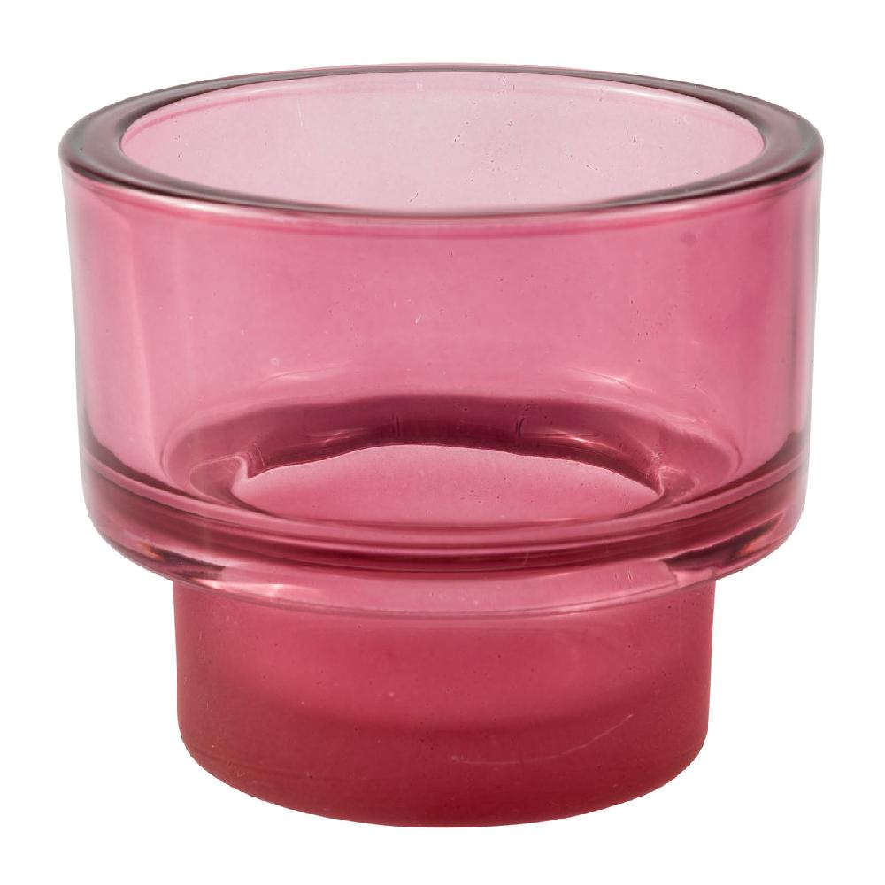 eight mood Layer Candle Holder dia8.5xH7.5cm Dark Pink
