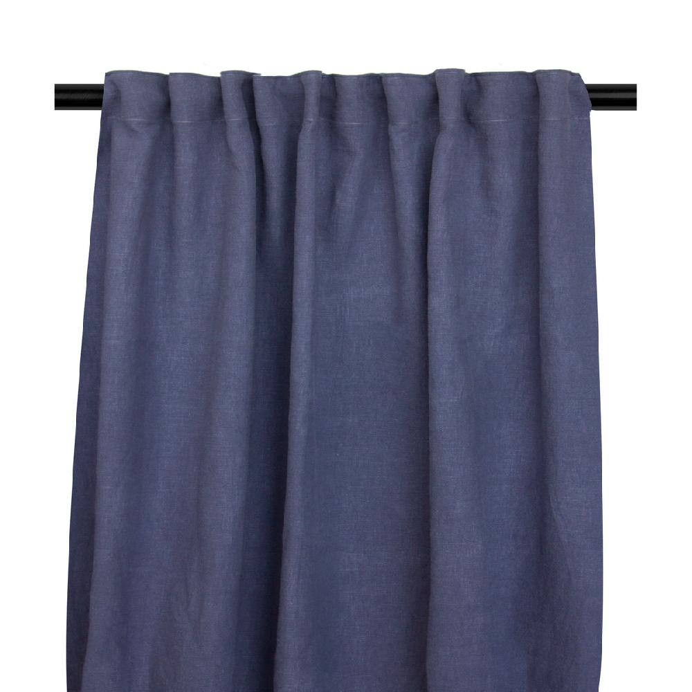 eight mood Lily Curtain 132x250 cm Vintage Indigo MuLightiband Unhemmed
